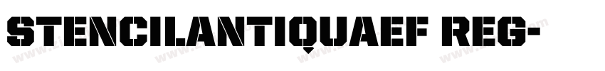StencilAntiquaEF Reg字体转换